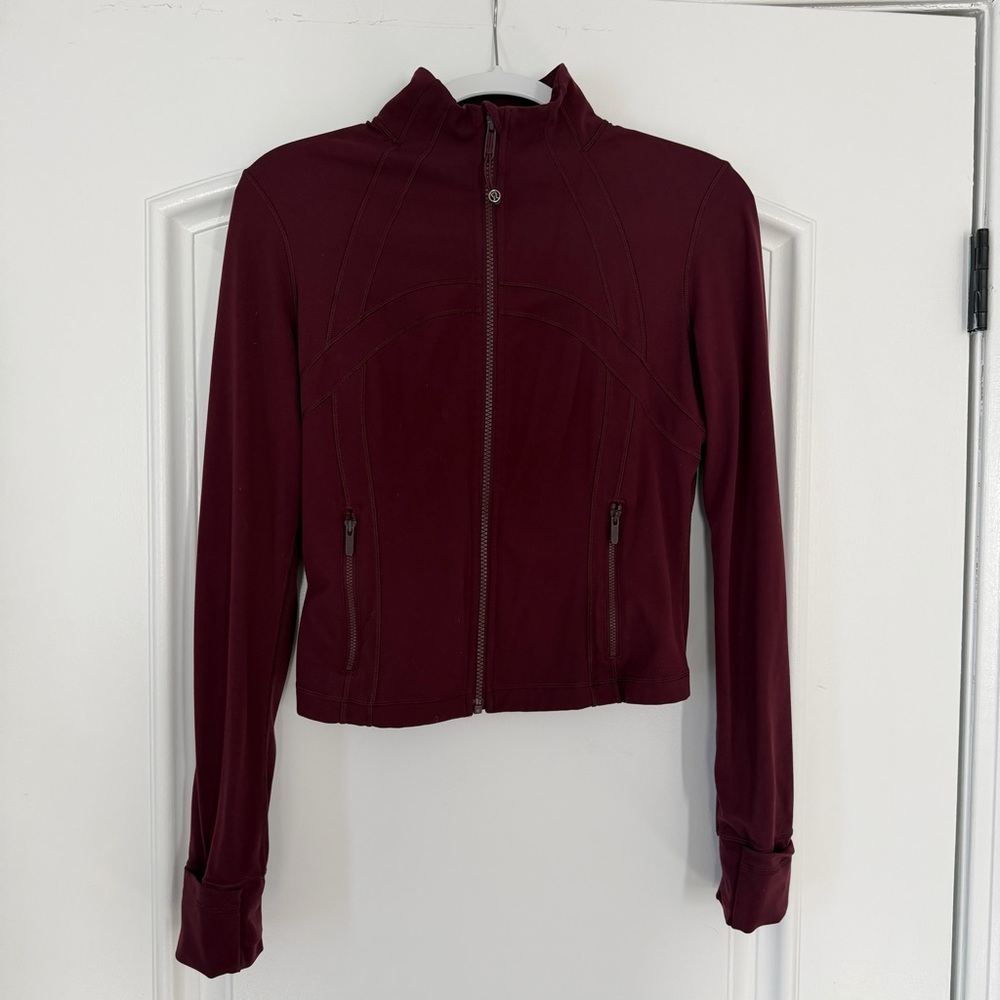 Lululemon define cropped jacket nulu -size 10